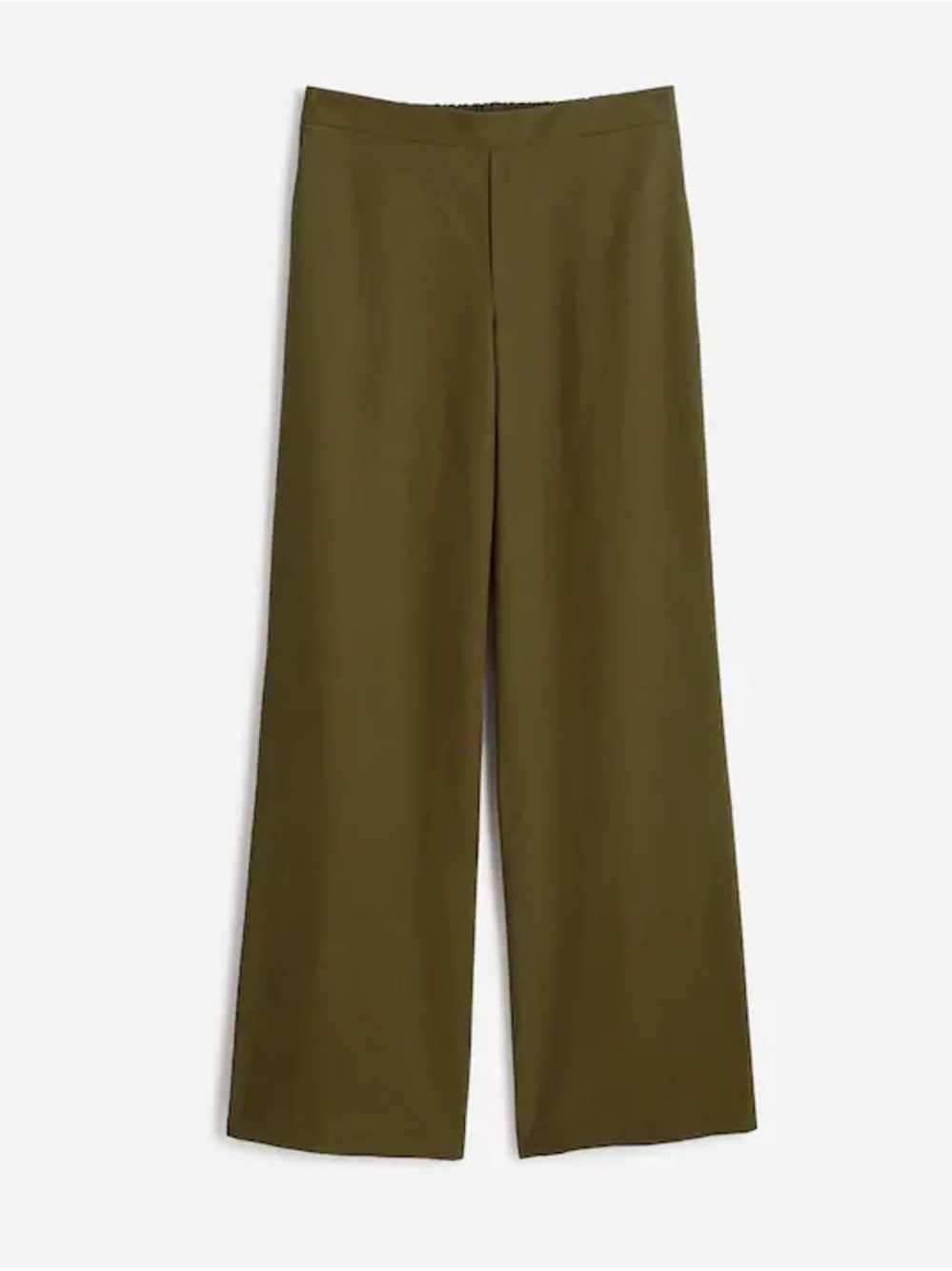 Madewell Pull-On Straight Pants in Drapey Twill